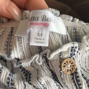 Striped maternity shirt